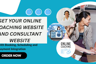 build coaching website, life coaching, career website, consultant, online coach