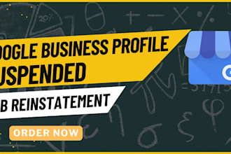 fix google business profile suspended, gmb reinstatement gmb appeal gmb verify