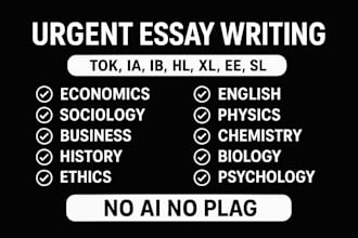 do extended essay, ib tok exhibitions,math, economics,business,hl,sl,ee,ess