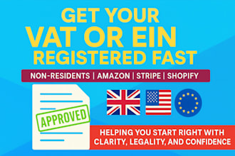 register your vat or tax id ein, tin do tax consulting and company formation