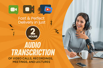 audio, youtube, video, interviews podcast or zoom transcription