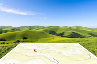 make topographic survey, land surveying map, contours map, from point topo data