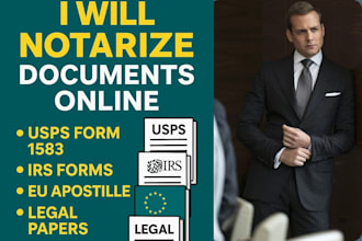 notarize documents online, apostille eu, usps 1583, irs, and legal forms