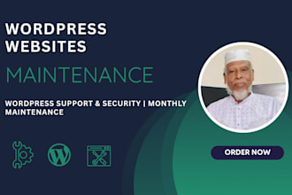 do wordpress website maintenance, technical support and ongoing help