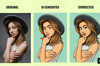 make fix and vector your ai cartoon image and ai mascot logo