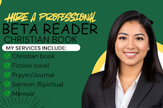 beta read your christian ebook or book