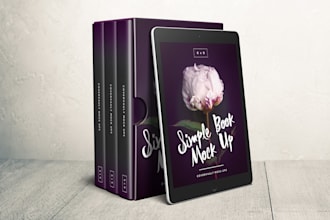 create amazing 3d book cover mockups in 20 different styles within 24hrs