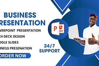 create high quality business pitch decks and b2b powerpoint presentations