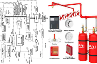 design fm200 and co2 gas  suppression system professionally