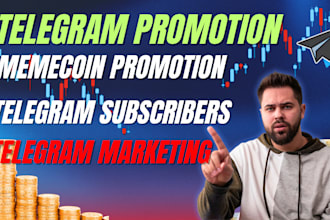 crypto telegram promotion, telegram subscribers, memecoin promotion telegram ads
