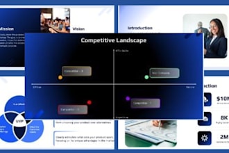 design investor ready pitch decks for tech startups and saas and fundraising