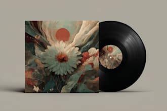 create a album cover art and music artwork