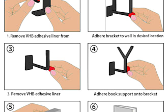 draw manual product instruction, product manual art illustration