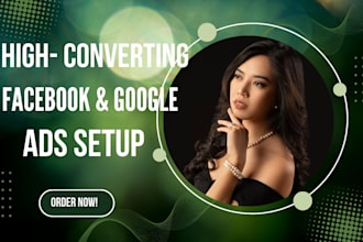 setup facebook and google ads, gmb ranking, meta ads manager for ecommerce store