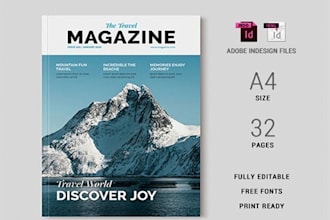 design catalog, magazine lead magnet ebook PDF, workbook with adobe indesign