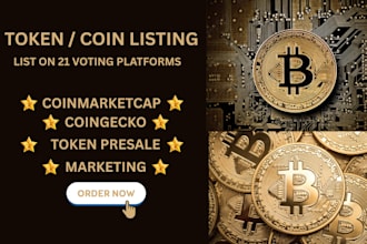 do token listing coin listing ico coingecko coinmarketcap solana bsc blockchain