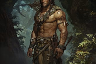 make dnd art, fantasy character, creature, and dnd party
