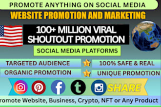 shoutout share website link to 200m USA, UK users, ig, fb, yt, tiktok audience