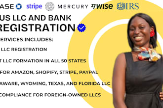 get you an US llc including wyoming or delaware with ein and US bank account