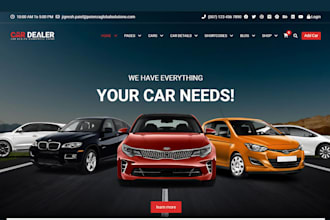 build auto part woocommerce website auto website automotive website automobile