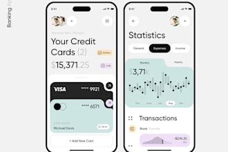 create fintech app neobank app, money transfer app, bank app