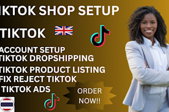create USA tiktok shop usa, uk dropshipping product listing and fb market place