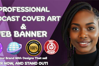 design professional podcast cover art and web banners that boost your brand