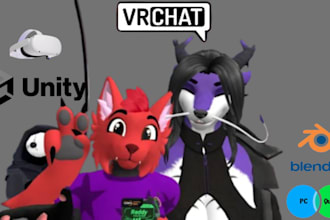create you a custom avatar vrc avatar furry avatar vrchat