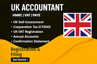 be UK accountant for bookkeeping, self assessment,tax return