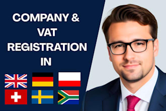 do company and vat registration in uk, poland, germany, cyprus, switzerland