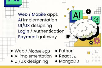 be your full stack UI frontend and app developer