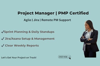 manage your project with agile, pmp certified expertise