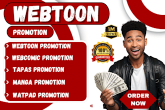 do webcomic promotion, webtoon promotion, manga, tapas, webcomic watpad
