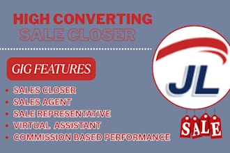 sales closer virtual assistant sales agent sales leads commission based sales