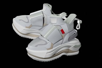 make 3d shoe animation footwear fashion shoe design