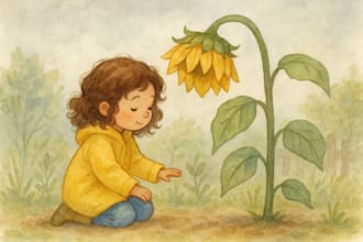 illustrate children story book watercolor bible story illustration kids story