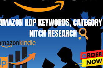 do profitable KDP niche and keyword research for your amazon book
