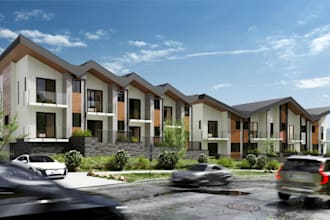 craft site plan,build 3d community,3d landscape, cgi real estate design, mock up