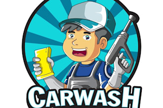 design high quality car wash t shirt logo with my fastest delivery
