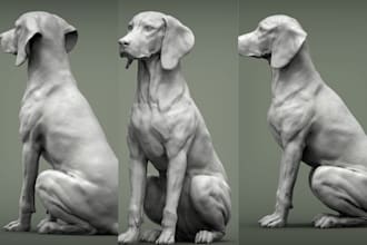 3d realistic animal model xgen fur hair 3d animal animation 3d creature design