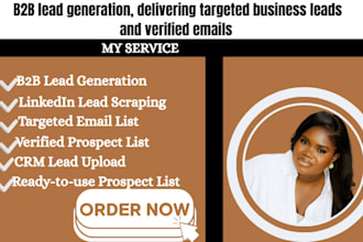 do b2b lead generation, targeted leads, linkedin leads, and prospect email list