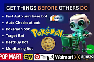 auto purchase bot auto checkout bot popmart bot pokemon bot target shopping bot