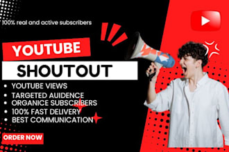 do USA youtube promotion shoutout for your video with organic views