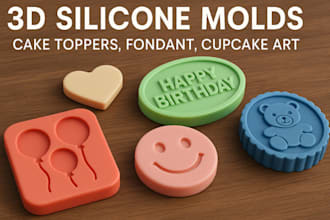 design printable custom 3d silicone molds for soap bars, cake, chocolate, resin