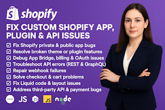 fix custom shopify private app, shopify public app, theme plugin API developer