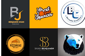 do unique creative logo design with your brand