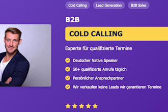 do your b2b cold calling  ich übernehme das telemarketing für dich