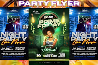 nice, party flyer, dj, hip hop, sport, club, event flyer design, product flyer
