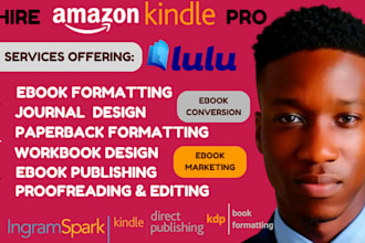 ebook formatting book copy editing amazon kdp journal workbook design christian