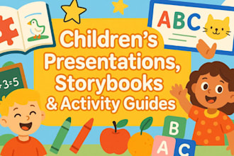 create engaging children presentations storybooks activity books health guides